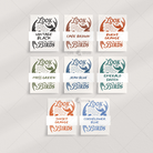 Multiple color options for the Look At The Birds Matthew 6:26 Bible verse poster.